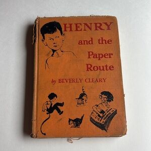Vintage Second Printing Henry and the Paper Route Hardcover Book
